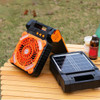 Ventilador De Acampamento Led Lanterna Ventilador De Laranja 4