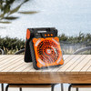 Ventilador De Acampamento Led Lanterna Ventilador De Laranja 6