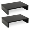 Teamix Wood Monitor Stand Riser-2 Pack, 2 Tier Adjustable Mo 0