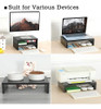 Teamix Wood Monitor Stand Riser-2 Pack, 2 Tier Adjustable Mo 2