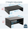 Teamix Wood Monitor Stand Riser-2 Pack, 2 Tier Adjustable Mo 4