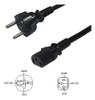 Cable De Poder Schuko  1,5mt Dimm 1