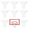 8 Piezas De Mini Redes De Baloncesto De Repuesto 0