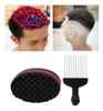 Conjunto De Pente E Esponja Afro Twist Pick, 2 Peças De Cabe 5