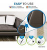 Parche Adhesivo P/reparar Muebles Cuero Marron 20x28cm 4