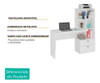 Mesa De Computador Elisa C/ 2 Gavetas E 6 Nichos Café - Per 2