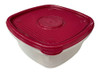 Conjunto 2 Potes Plasticos Plasutil Com 2litros 0
