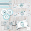 Kit Imprimible Arcoíris Celeste Nórdicos Texto Editable 6