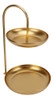 Utensílios Para O Lar Prato De Frutas Dourado Dupla Camada D 0
