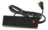 Zapatilla 4 Tomas Universal Con 3mts De Cable Negro Cambre 0