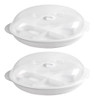 Ovos Fritos No Vaporizador De Ovos De Microondas, 2 Unidades 0
