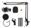 Kit Haste Articulada Para Microfone,pop Filter,aranha,espuma 0