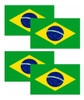Adesivo Bandeira Do Brasil Brasileira 20x15cm - 4 Unidades 0