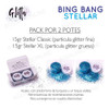 Set Duo Glitta Bing Bang Glitter Particula Gruesa Fina 4