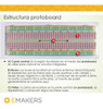 Protoboard Breadboard Doble 1630 Puntos Con Borneras Emakers 2