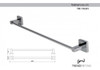 Toalheiro Quadrado Latão 60cm Trend Metais Tm 176301 1