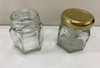 Frasco Vidrio Souvenir Velas Especias Hexagonal 190cc X12u. 2