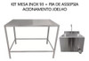 Kit Lavatório/ Pia Assepsia + Mesa Inox Industrial 1