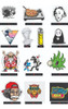 Calcomanías Skate-longboard-termo-cononda-turri.com@gma X10u 6