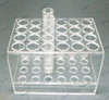 Estante  Acrílico 24 Furos 17mm  Para Tubos De Ensaio 10ml 3