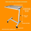 Mesa Con Ruedas Arrime Cama Sillon Regula Altura Elegante 1