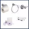 Kit Set Accesorios Baño Salvinia 5 Piezas Metálicos Cromados 7