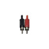 Kit 20 Plugs Rca Plástico - 10 Pretos E 10 Vermelhos 0