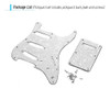 Conjunto De Pickguard De Guitarra Elétrica Sss Com Parafusos 3