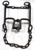 Antiguo Freno Mulero Caballo De Hierro 7 Con Cadenas B30 0