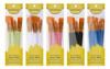 Conjunto De Pincéis De Tinta Acrílica, 5 Pacotes/60 Pincéis 0