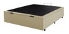 Cama Box Baul 2 Plazas Madera Gran Tamaño Tela De Lino Beige 1