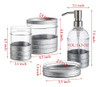 Kmwares Juego De Accesorios De Bao De Cristal Decorativo 4 P 1