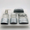 Kmwares Juego De Accesorios De Bao De Cristal Decorativo 4 P 7