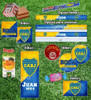 Kit Imprimible Candy Bar Boca Juniors Editable 5