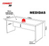 Mesa 2.00x70 Para Escritório Escrivaninha Linha Connect 1
