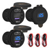 Toma De Cargador De Coche Daiertek 12v Usb C, Salida Usb De 0