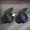 Toma De Cargador De Coche Daiertek 12v Usb C, Salida Usb De 3