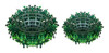 Media Esfera Decoracion Cesped Artificial Arbusto 22cm X5u 1