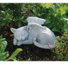 Estatua Gato Angel Para Memorial 25x13x13cm Piedra Resina 3
