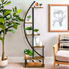 2 Pcs 6 Tier Tall Metal Indoor Plant Stand Halfmoonshap... 3