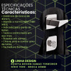 Fechadura Banheiro Cromado 3f  Roseta Design Zamac 735b128cr 2