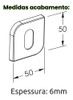 Fechadura Banheiro Cromado 3f  Roseta Design Zamac 735b128cr 3