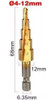 Mecha Broca Metales Escalonada Titanio 4-12mm Ruhlmann 1