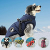 Abrigo Reflectante Invierno Para Perro Impermeable S Roja 2