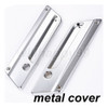Bolsa Duro Hardware Cromo Metal Cierre Tapas Conjunto Para H 3