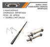 Barra Maciza 1.70mts Cruda + 2 Mancuernas Rosca Imp 30mm C 1