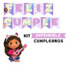 Kit Imprimible Gabby Dollhouse Candy Bar Cumpleaños - Marvez 1