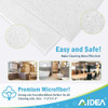 Paños De Limpieza Aidea De Microfibra Blancos, Paquete De 50 5