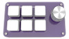 Mini Teclado Rgb 6 Teclas Profissional Esmalte Celadon Roxo 5