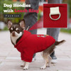 Chaqueta De Lana Roja Para Perros Pequeños Y Gatos, Talle S 1
